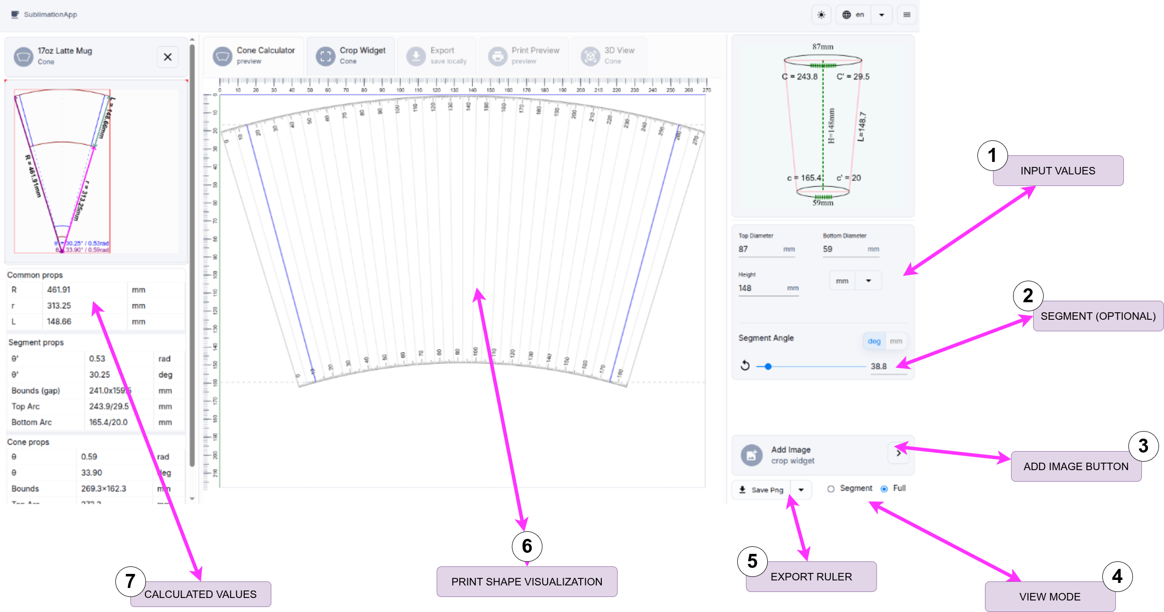 Cone Calculator Overview
